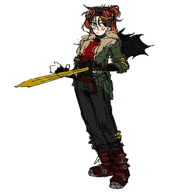 Full character reference artwork of Null